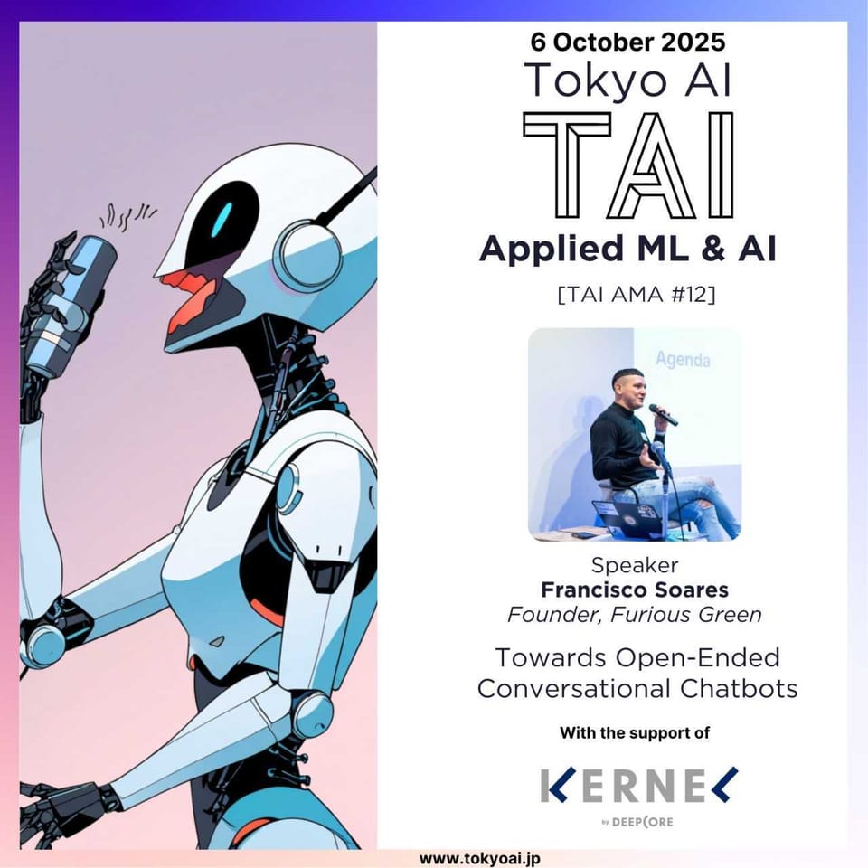 10月6日(月) 日本最大級のAIコミュニティ「Tokyo AI」主催のAI x Voiceイベントで講演いたします